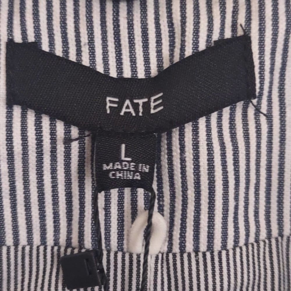 Fate One Button Pinestripe Jacket Blazer Large - Picture 6 of 10